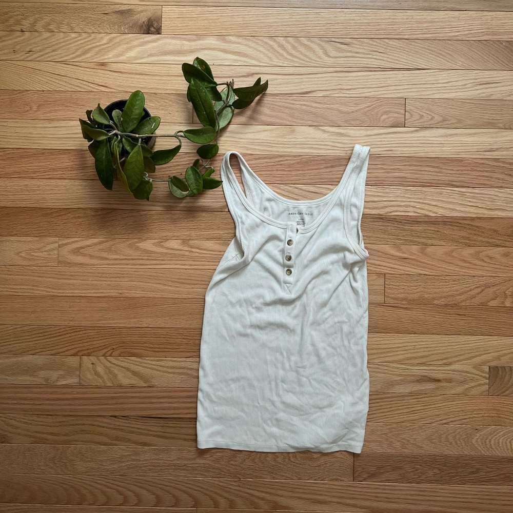 American Eagle Button Down Tank Top (size small)